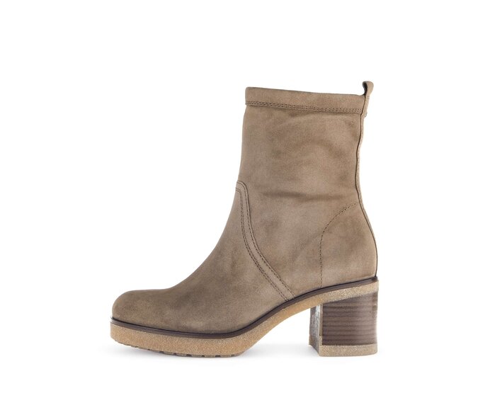 Gabor Plateau Stiefelette Braun - Rauleder