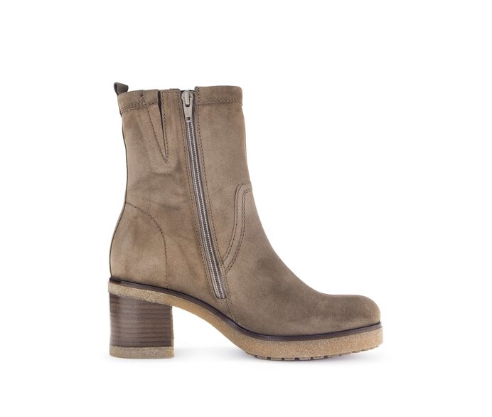 Gabor Plateau Stiefelette Braun - Rauleder