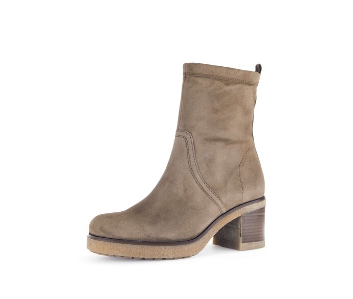Gabor Plateau Stiefelette Braun - Rauleder