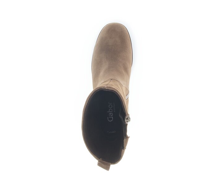 Gabor Plateau Stiefelette Braun - Rauleder