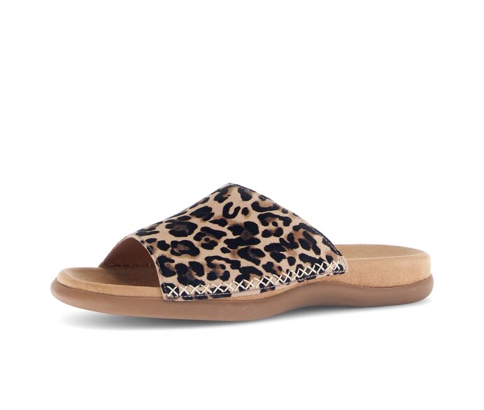 Gabor Pantolette Beige - Rauleder