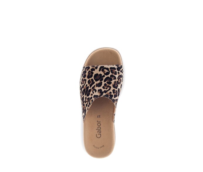 Gabor Pantolette Beige - Rauleder