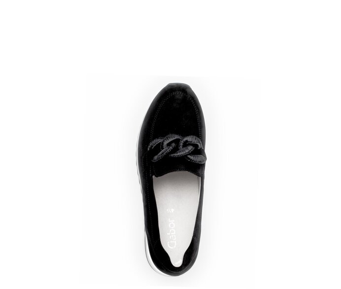 Gabor Slipper Schwarz - Rauleder