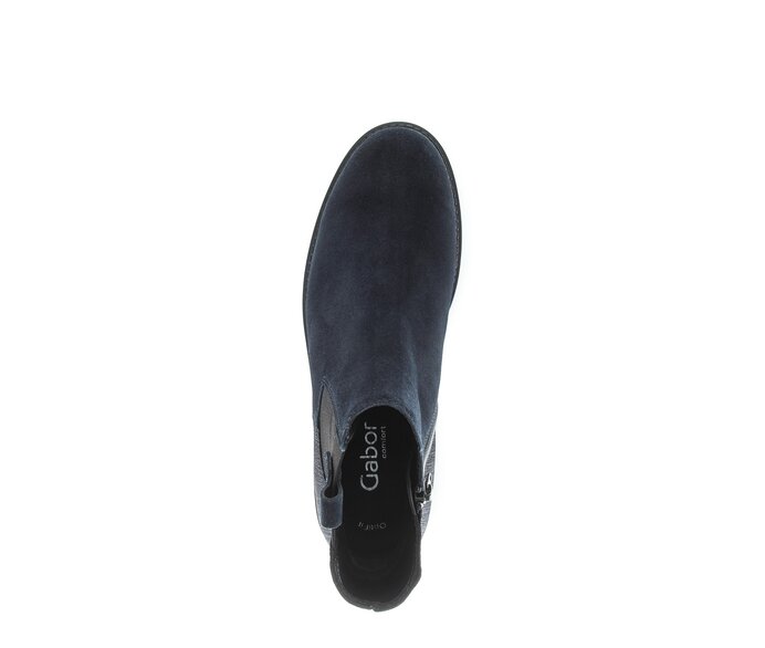 Gabor Chelsea Boot Blau - Materialmix Leder