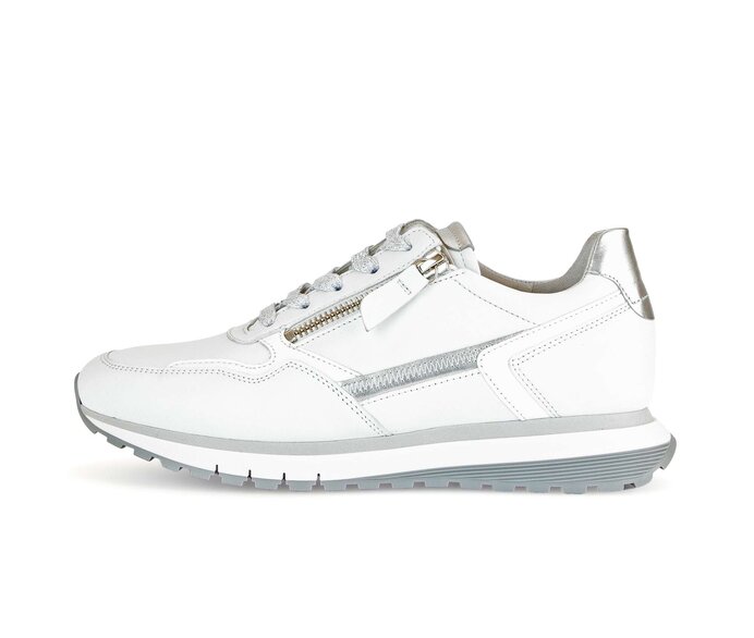 Gabor Sneaker Low Weiß - Materialmix Leder