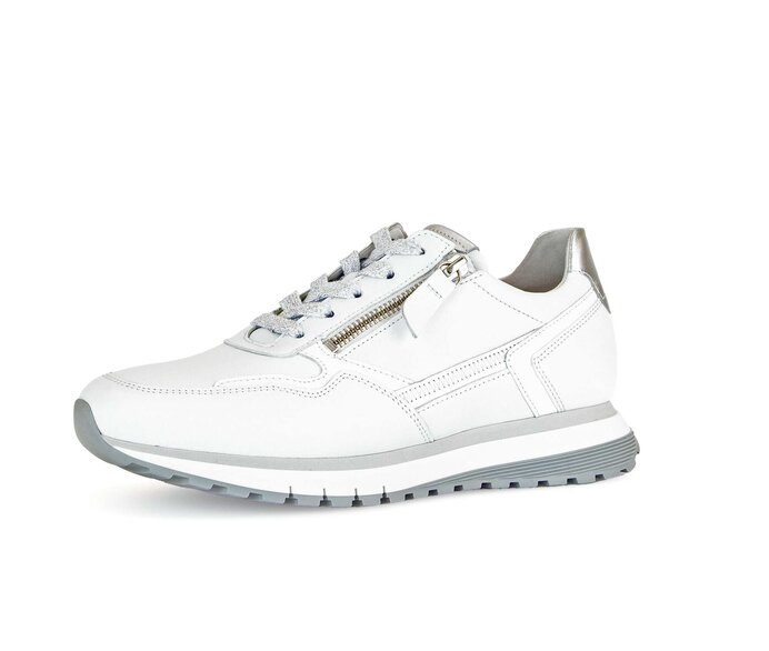 Gabor Sneaker Low Weiß - Materialmix Leder