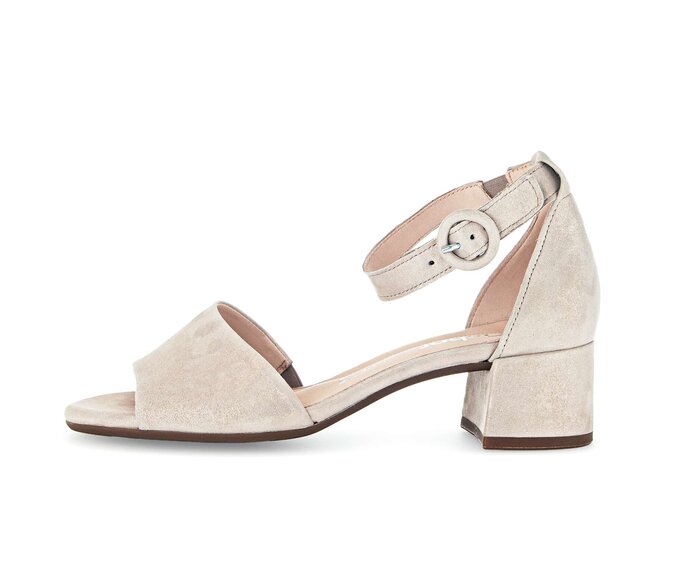 Gabor Riemchensandale Beige - Effektleder
