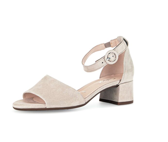 Gabor Riemchensandale Beige - Effektleder