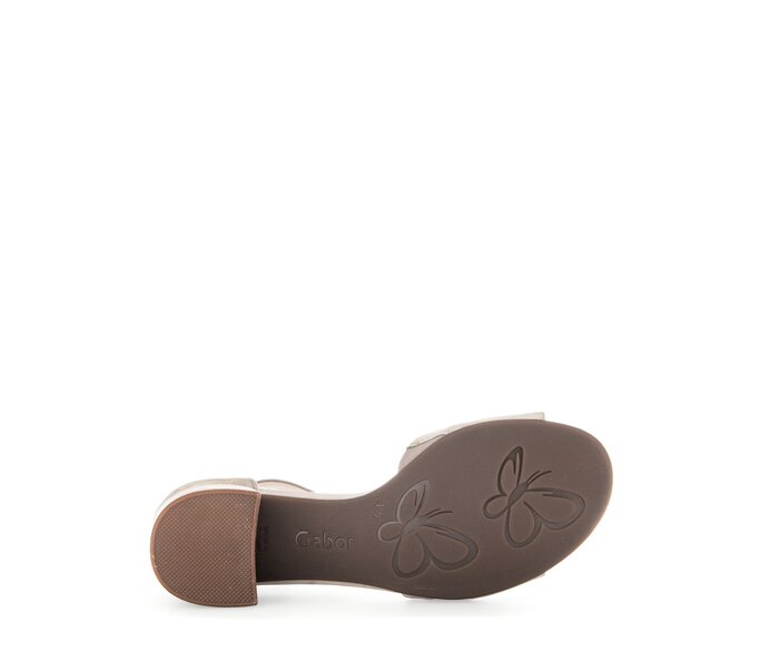 Gabor Riemchensandale Beige - Effektleder