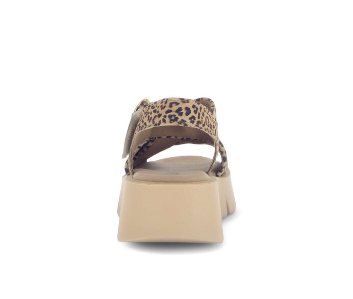 Gabor Plateau Sandale Beige - Rauleder