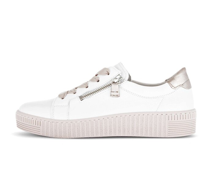 Gabor Sneaker Low Weiß - Materialmix Leder