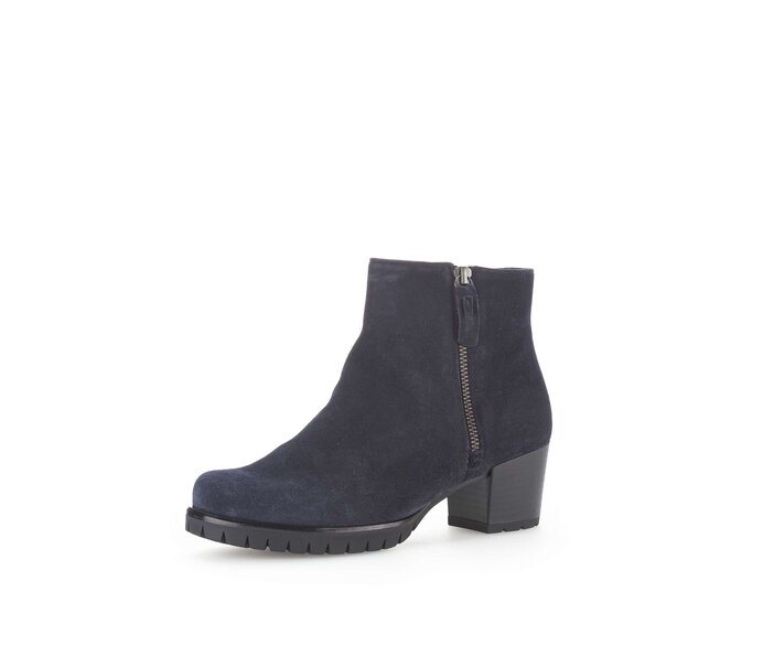 Gabor Sportliche Stiefelette Blau - Rauleder