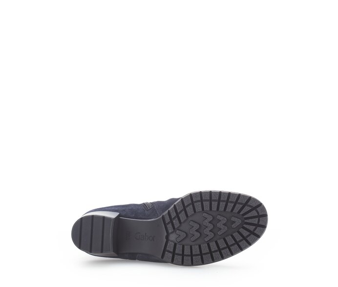 Gabor Sportliche Stiefelette Blau - Rauleder
