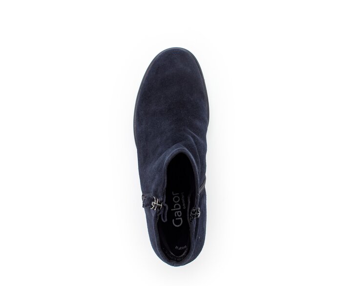 Gabor Sportliche Stiefelette Blau - Rauleder