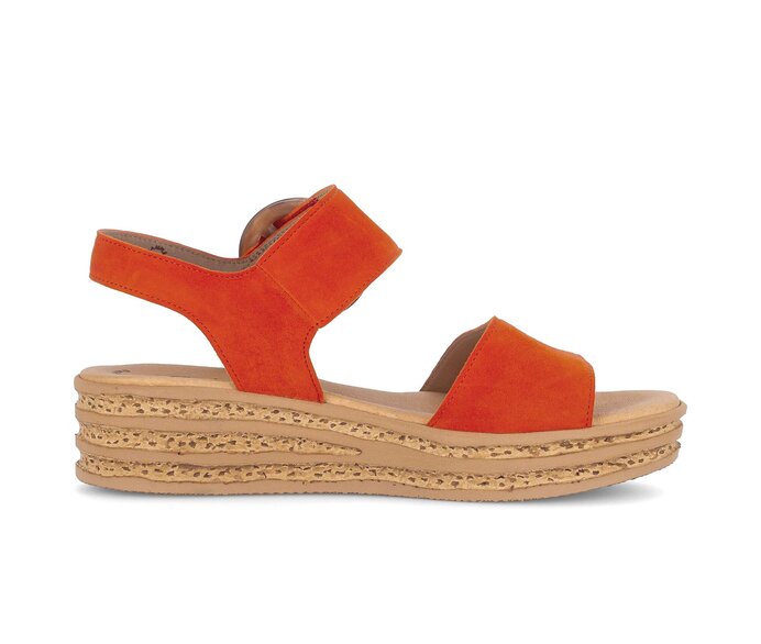 Gabor Plateau Sandale Orange - Rauleder