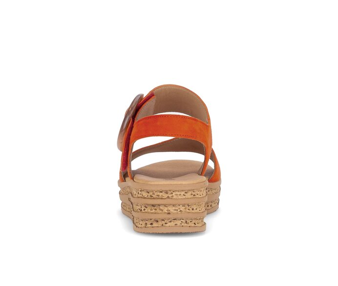 Gabor Plateau Sandale Orange - Rauleder