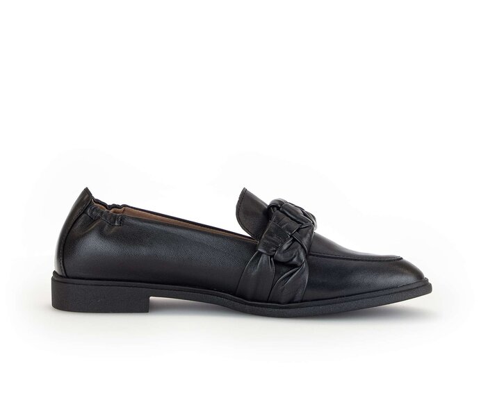 Gabor Slipper Schwarz - Glattleder