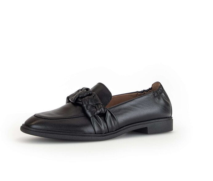 Gabor Slipper Schwarz - Glattleder