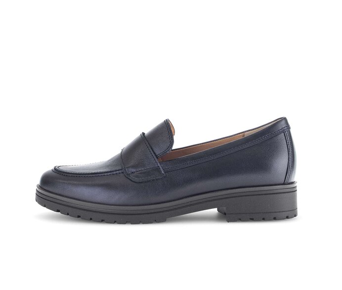 Gabor Slipper Blau - Glattleder