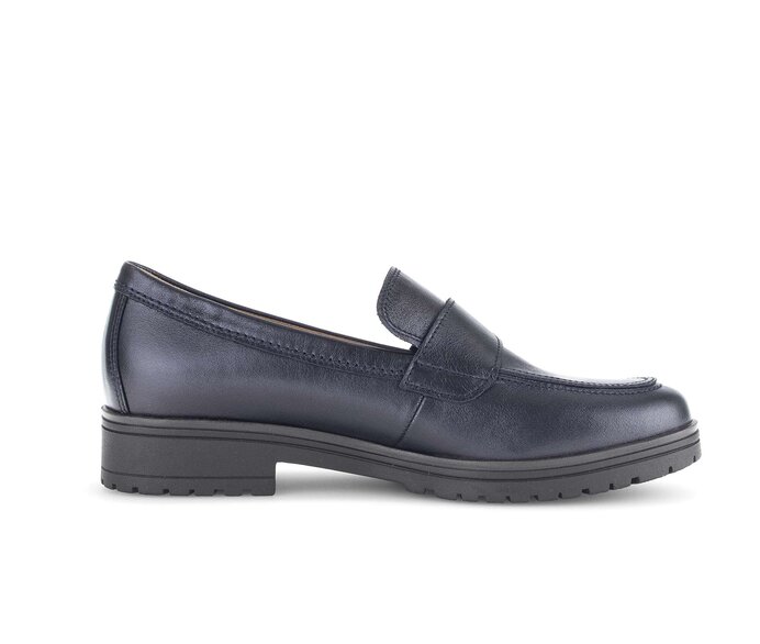 Gabor Slipper Blau - Glattleder