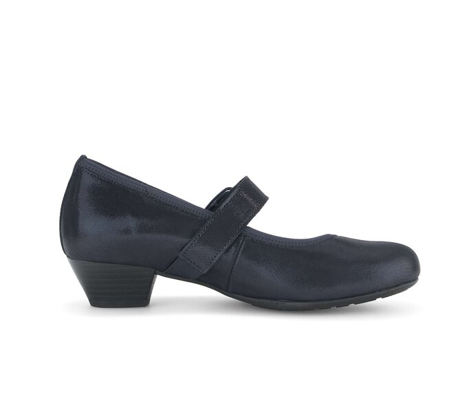 Gabor Spangenpumps Blau - Effektleder