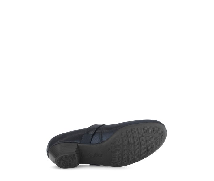 Gabor Spangenpumps Blau - Effektleder