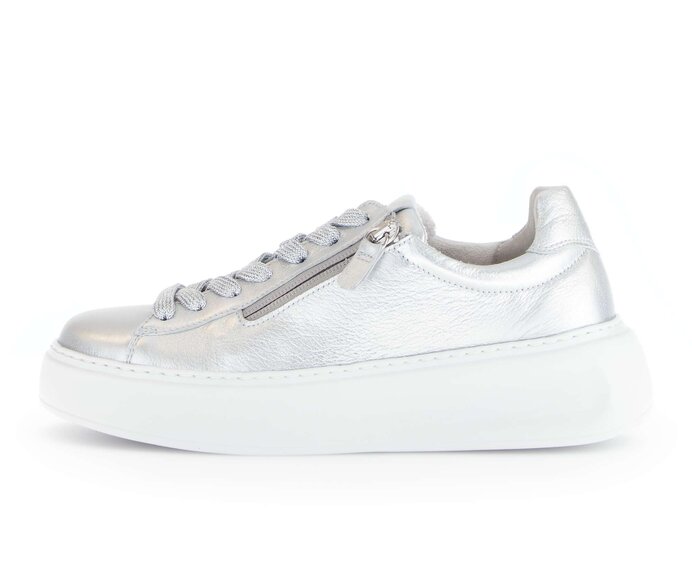 Gabor Sneaker Low Silber - Effektleder