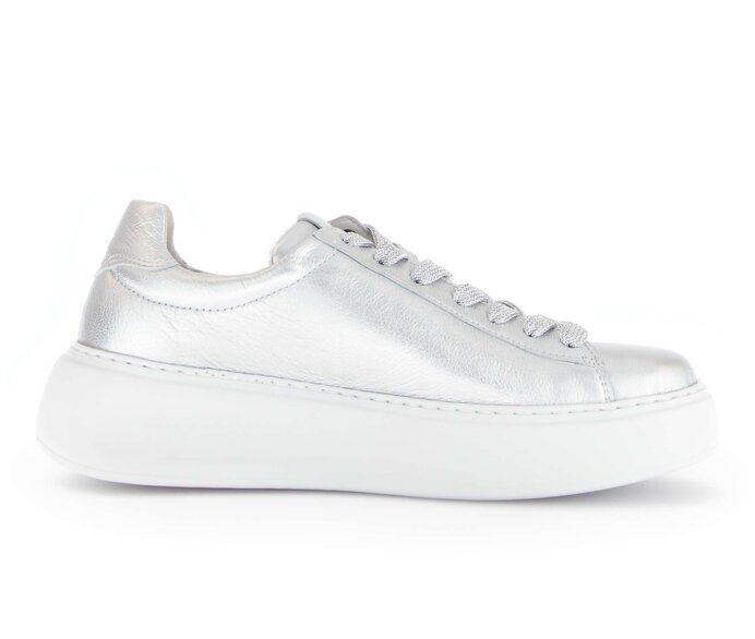 Gabor Sneaker Low Silber - Effektleder