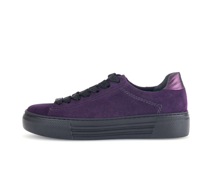 Gabor Sneaker Low Lila - Materialmix Leder