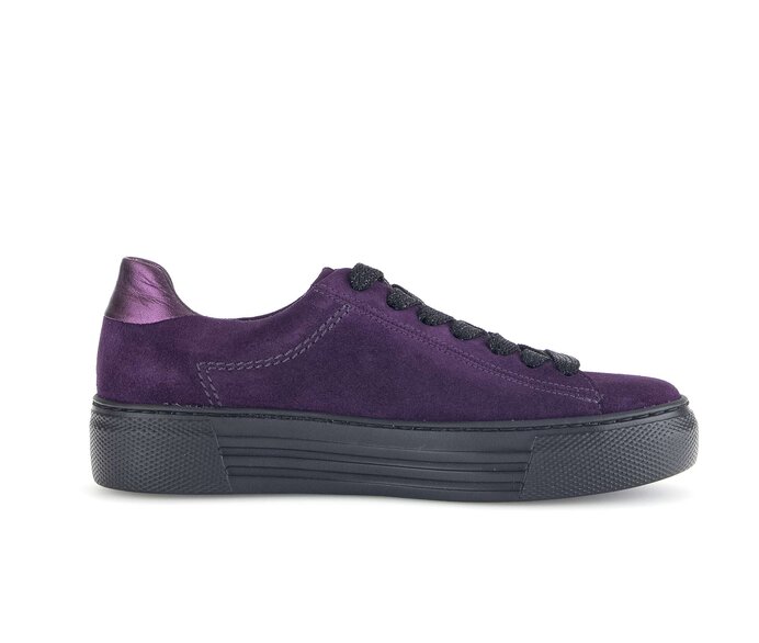 Gabor Sneaker Low Lila - Materialmix Leder