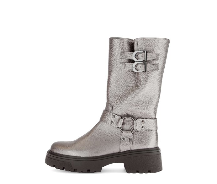 Gabor Biker Boots Grau - Effektleder