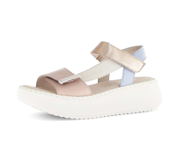 Gabor Plateau Sandale Multicolour - Materialmix Leder