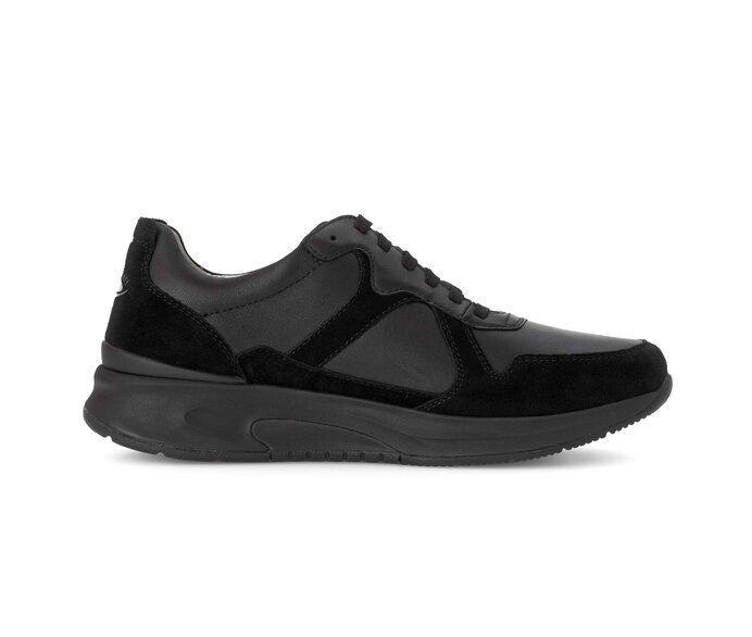Gabor Rollingsoft Sneaker Low Schwarz - Materialmix Leder