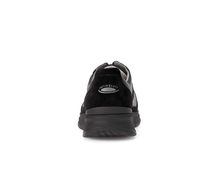 Gabor Rollingsoft Sneaker Low Schwarz - Materialmix Leder