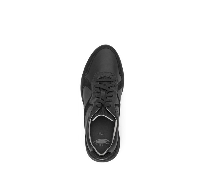 Gabor Rollingsoft Sneaker Low Schwarz - Materialmix Leder