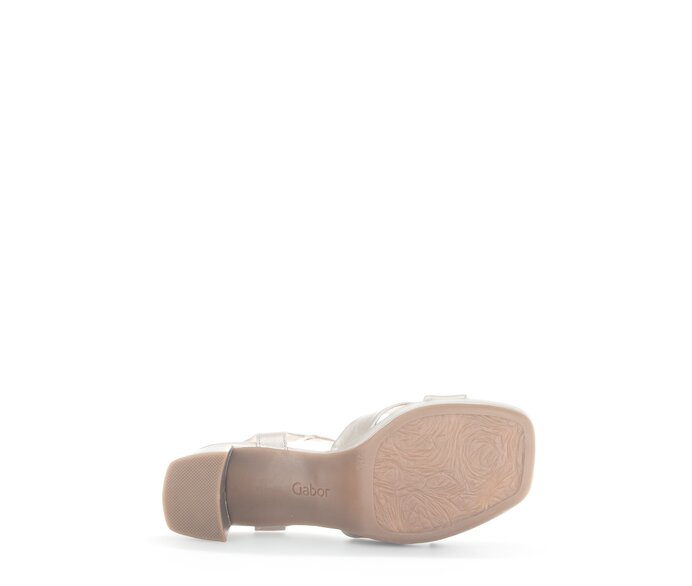 Gabor Plateau Sandale Gold - Effektleder