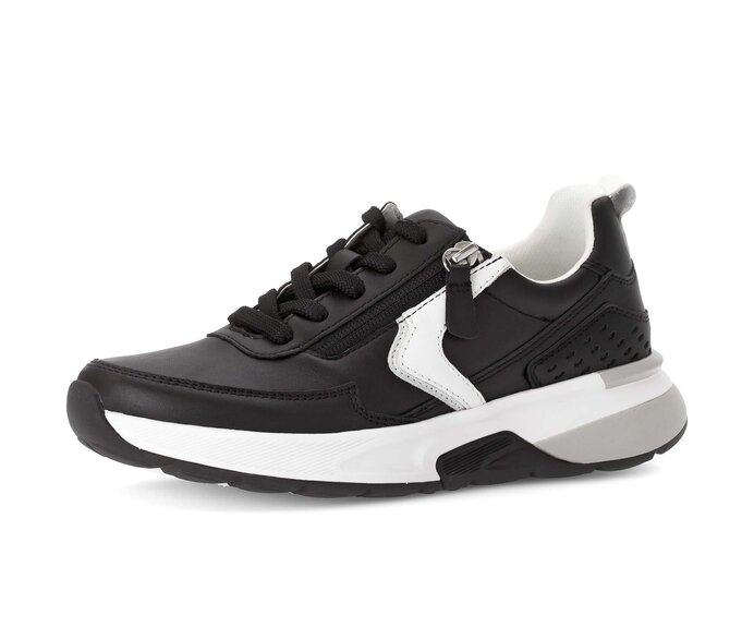 Gabor Sneaker Low Schwarz - Glattleder
