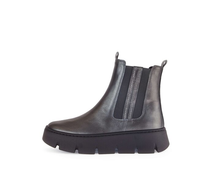 Gabor Chelsea Boot Silber - Glattleder
