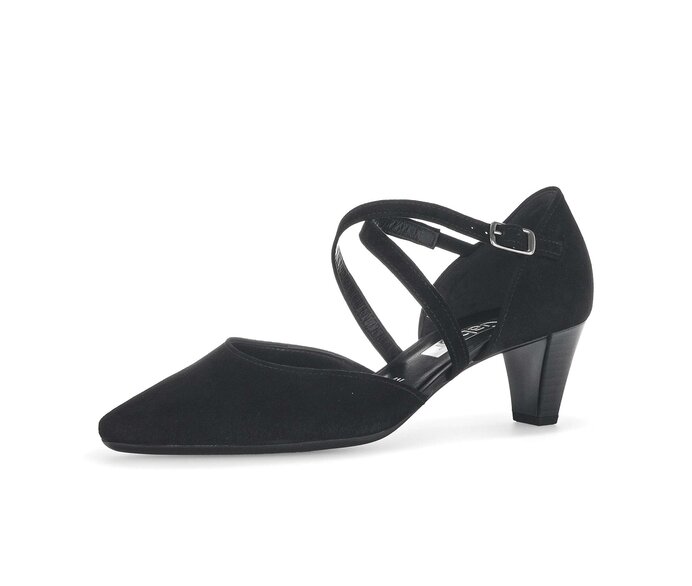 Gabor Spangenpumps Schwarz - Rauleder