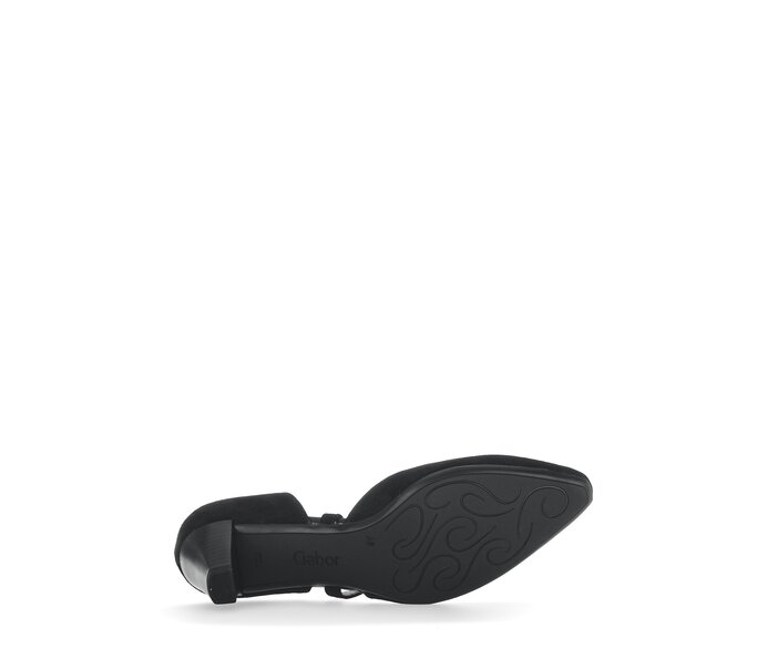 Gabor Spangenpumps Schwarz - Rauleder
