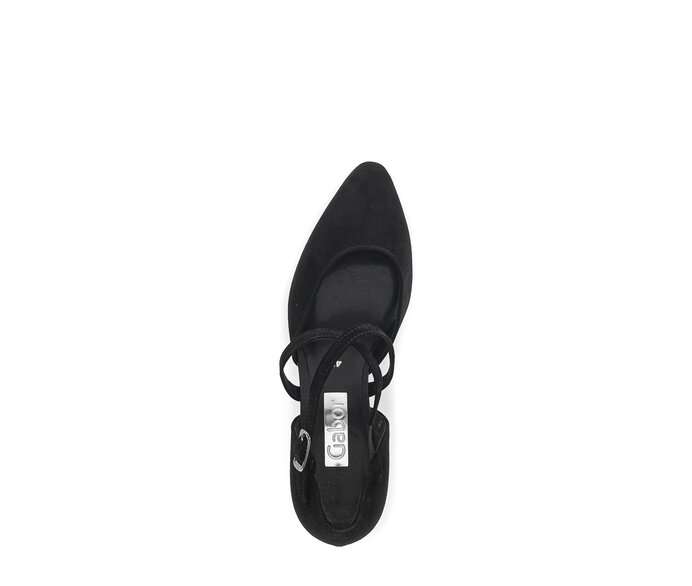Gabor Spangenpumps Schwarz - Rauleder
