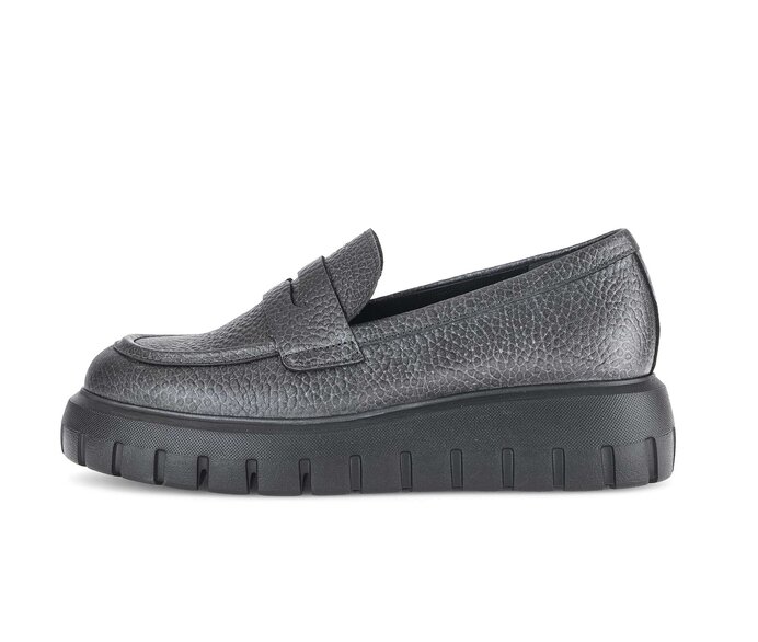 Gabor Loafer Silber - Glattleder