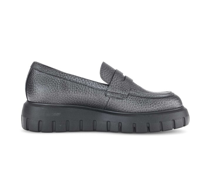 Gabor Loafer Silber - Glattleder