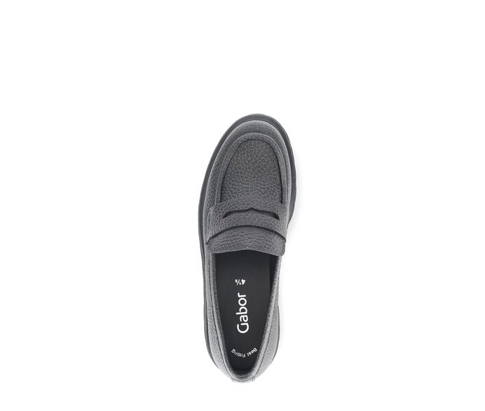 Gabor Loafer Silber - Glattleder