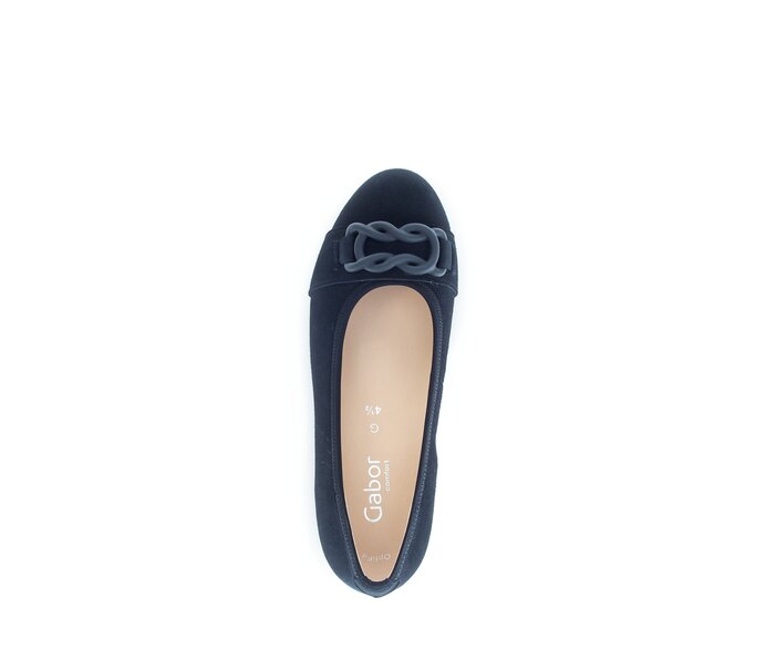 Gabor Eleganter Ballerina Blau - Rauleder