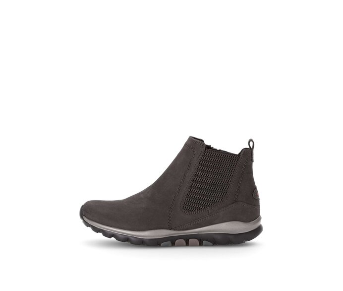 Gabor Sportliche Stiefelette Grau - Rauleder