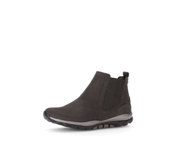 Gabor Sportliche Stiefelette Grau - Rauleder