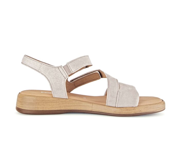 Gabor Riemchensandale Beige - Effektleder