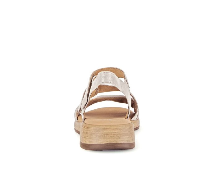 Gabor Riemchensandale Beige - Effektleder