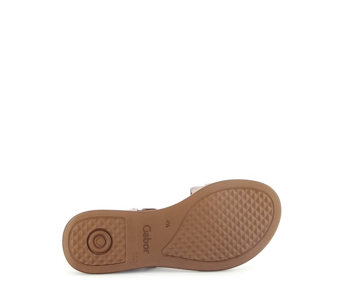 Gabor Riemchensandale Beige - Effektleder
